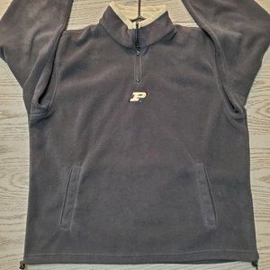 Columbia Quarter Zip Fleece Purdue Large Mens